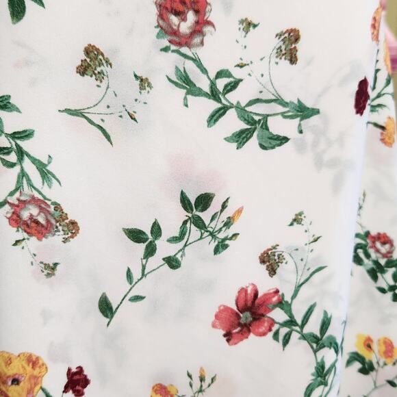 Zac & Rachel white floral tank‎ top blouse 1x Plus size - Picture 5 of 5